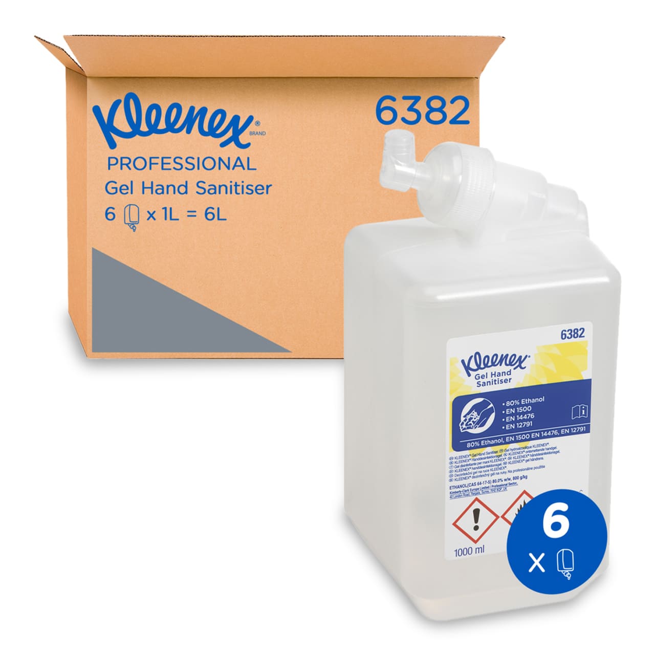 Kleenex® Handdesinfektionsgel 1l - Kartusche