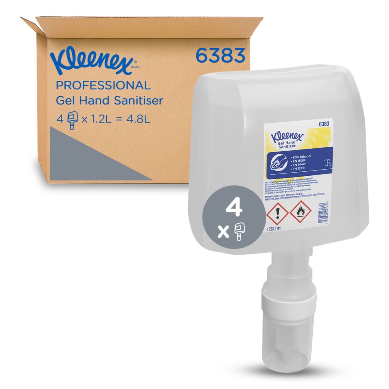 Kleenex® Handdesinfektionsgel 1.2l - Kartusche